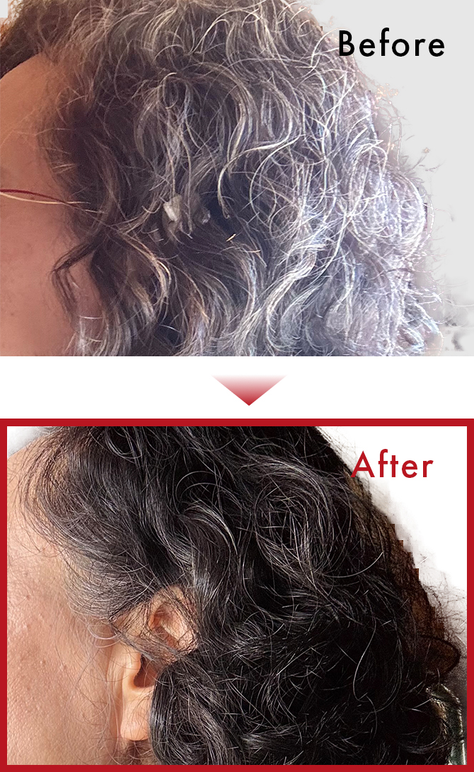 やってみて白髪が目立ち難くなり、又髪質の変化も有り、良かったです。のサムネイル