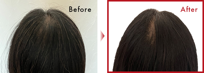 白髪が目立たなくなったのが嬉しいです。