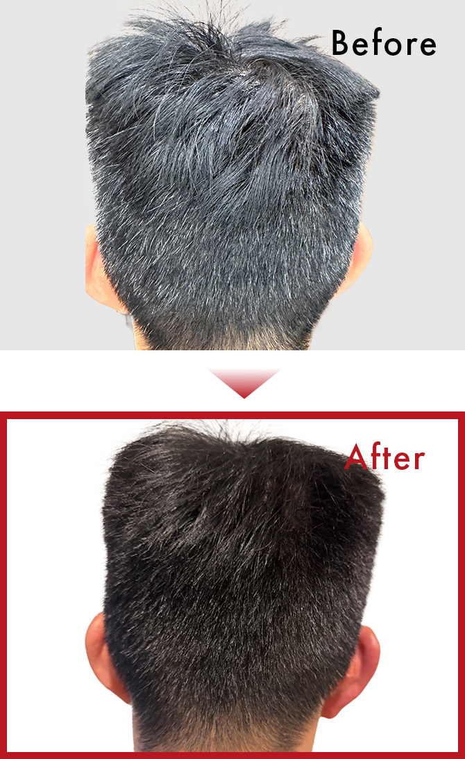 思っていた以上に黒い髪を維持出来ていてとても良いです。のサムネイル